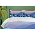 thumbnail image 4 of Ambesonne Digital Duvet Cover Set, Future Effect, 2-Calking, Navy Lavender, 4 of 7