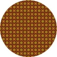 thumbnail image 1 of Ahgly Company Indoor Round Patterned Crimson Red Area Rugs, 3' Round, 1 of 6