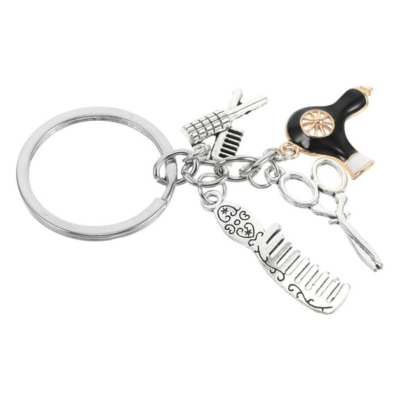 FRCOLOR Hairdressing Tool Keychain 8.00X3.00X0.50CM Silver