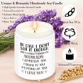 thumbnail image 3 of Valentines Day Gifts for Her, Anniversary Wedding Birthday Romantic Valentines Gifts for Girlfriend, Wife, Women,  Valentine Girlfriend , Soy Wax Lavender Scented Candle, 3 of 7