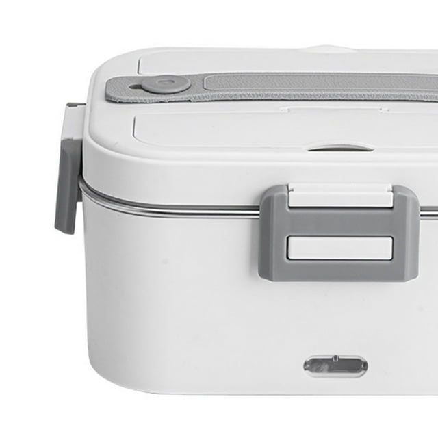 1.8l 1.8L Electric Lunch Box Heated Lunch Box 75W Car Home Dual Use with Removable Stainless Steel Container Fork Spoon Storage Carry Bag