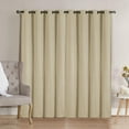 thumbnail image 2 of VCNY Home Neil Beige Solid Grommet Blackout Curtain Panel, 52" x 84", 2 of 5