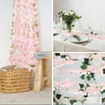 thumbnail image 5 of 6PC 35.4FT Cherry Blossom Flowers Garland for Spring Decoration Artificial Pink Flower Garland Silk Sakura Vines Hanging for Wedding Party Valentine Japanese Home Decor, 5 of 5