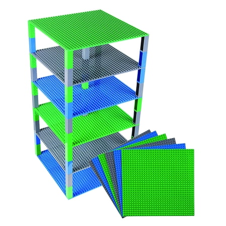 - Strictly Briks Brik Tower Brick Construction Building Set - 6 Baseplates (10