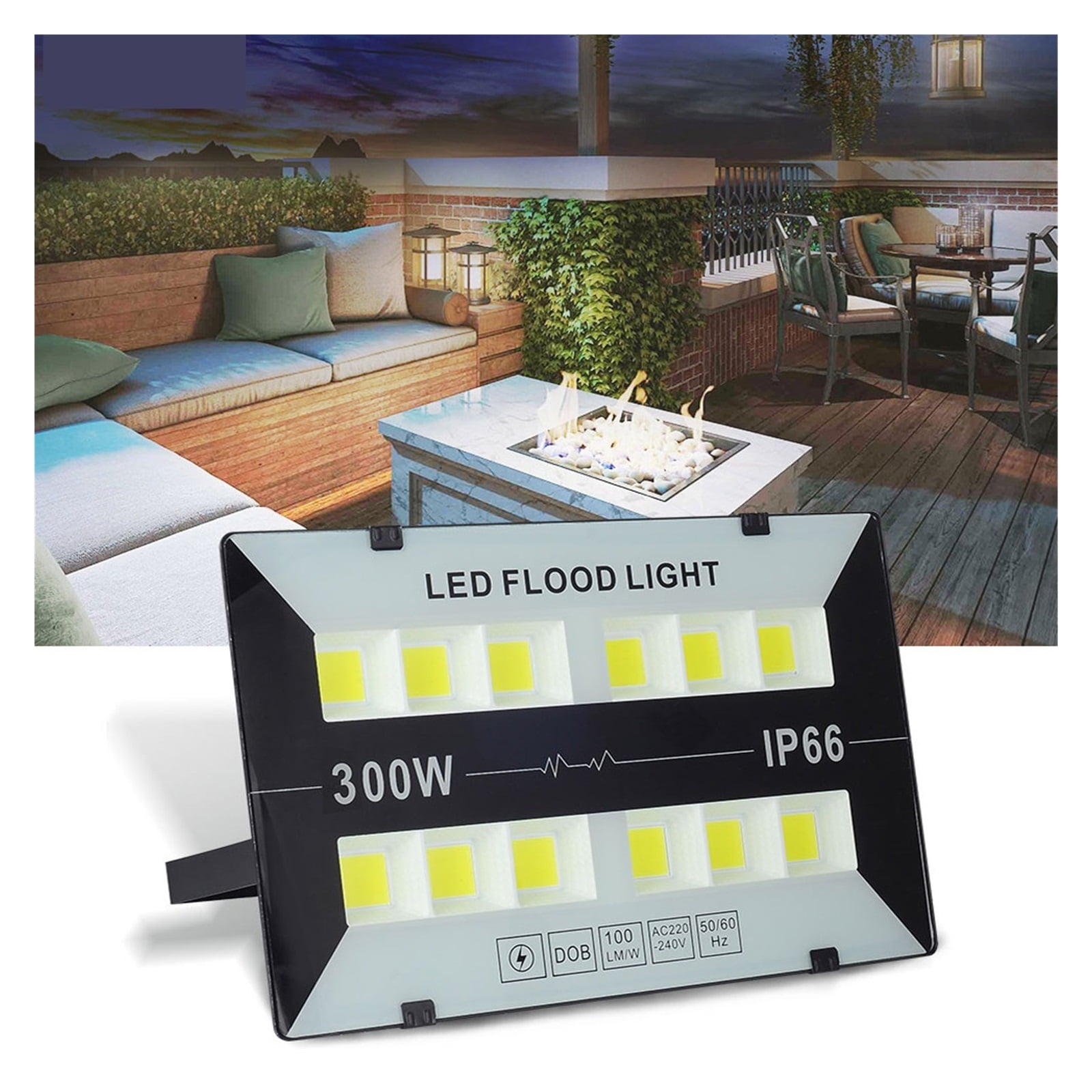 LED Flood Light 50W 100W 200W 300W Luces Exterior Outdoor Lighting LED Spotlight LED Street Lamp IP66 Waterproof Wall Light