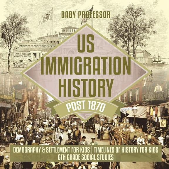 US Immigration History Post 1870 - Demography & Settlement for Kids Timelines of History for Kids 6th Grade Social Studi, (Paperback)