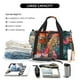 thumbnail image 5 of Fotbe Butterflies On Rocky Cliff Bolsa de Viaje con Estampado, Bolsa de Fin de Semana para Mujer con Compartimento para Zapatos, Bolsa de Gimnasio con Bolsillo Húmedo, 5 of 7
