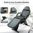 thumbnail image 3 of Thanaddo Tattoo Chair Facial Bed with Two Trays, Esthetician Bed Adjustable Folding Salon Bed with Hydraulic Stool Massage Bed for Professional Massage Facial Lash Beauty Treatment Spa, Black, 3 of 8