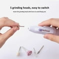 thumbnail image 4 of Portable mini Nail Drill, Acrylic Gel Remover Nail Tools, Nail Polishing Machine, Pen Shape Finger Toe Nail Care, System for Buffing, Grooming, and Polishing of Nails at Home, 4 of 9