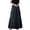 Skirt - Black, variant on Maqroz A Line Skirt Hollow Out Embroidered Summer Bottoms Lightweight Breathable Solid Color Stylish Dailywear for Women