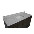 thumbnail image 4 of Peyton 60" Single Bathroom Vanity with Dark Oak Cabinet and Carrara Marble Top, 4 of 6
