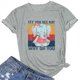 thumbnail image 2 of Tops de Mujer Camisas Casuales Blusas Moda Impreso Cuello Redondo Manga Corta Suelto Odeerbi ODB152894, 2 of 3