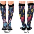 thumbnail image 2 of GZHJMY 1 Pair Christmas Nutcracker Compression Socks for Women Men, Knee High Stocking for Running,Athletic,Medical, 2 of 7