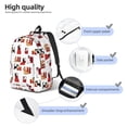 thumbnail image 4 of Yiaed Cute Cat And Christmas Gift Print Backpack, Premium Laptop Backpack, Travel Backpack for Women, Lightweight Backpacks, Comfortable Back Pack-, 4 of 7