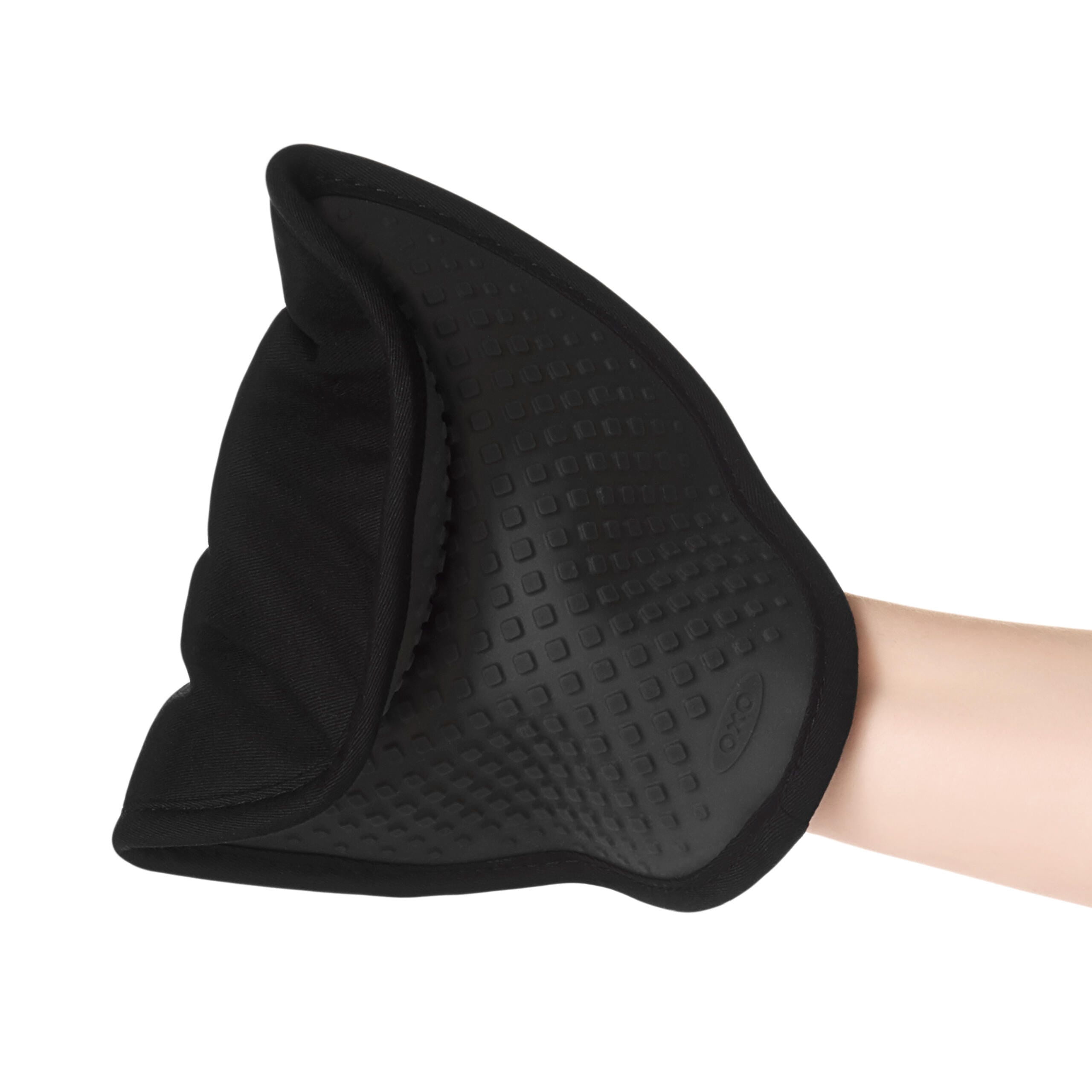 OXO Silicone Pot Holder, Heat-Resistant Non-Slip Holder and Hot Pad for Cooking, Baking & Serving, Black