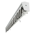 thumbnail image 6 of Awntech 24 Ft Destin Left Motorized Heavy Duty Patio Retractable Awning with Protective Hood (288in x 10.38in x 120in), Black/White Stripe, 6 of 8