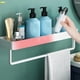 thumbnail image 4 of Estantes de baño de aluminio con espacio blanco, estante de un solo nivel, estantería de champú Afortunado Sencillez, 4 of 5