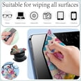 thumbnail image 5 of 6 Packs Thickened Glasses Cleaning Cloth Pink Bowknot Heart Design Microfiber Cleaning Cloth Multi-Colored Eyeglass Cleaning Cloths Soft Wipes, 5 of 9