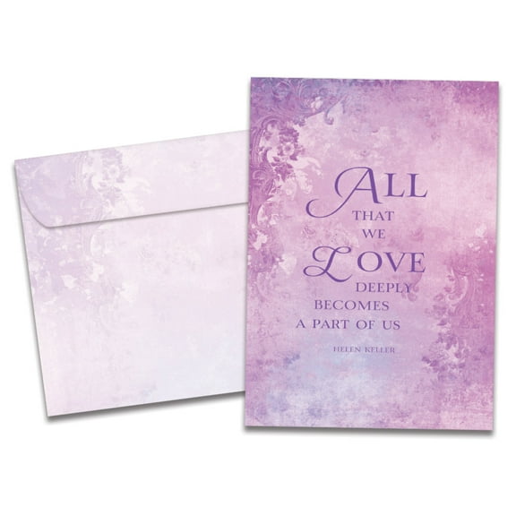 Tree-Free Greetings Sympathy Greeting Card, 100% Recycled Paper, 5 x 7, All That We Love (GO69232)