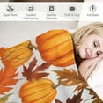thumbnail image 3 of FUMJ Fall Throw Blanket - Pumpkin Maple Leaf Autumn Blanket - Thanksgiving Fall Decor Gift - Ultra Plush Cozy Lightweight Thanksgiving Pumpkin Blanket for Sofa,Bed,Couch, 3 of 6