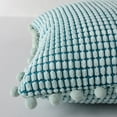 thumbnail image 4 of 2 Pack Throw Pillow Covers with Pom Poms, Soft Touch Lumbar Throw Pillow Case Cushion Cover, 4 of 8