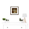 thumbnail image 2 of Robert Hermit Praying Ruins Roman Temple Painting 8X8 Inch Square Wooden Framed Wall Art Print Picture with Mount, 2 of 4