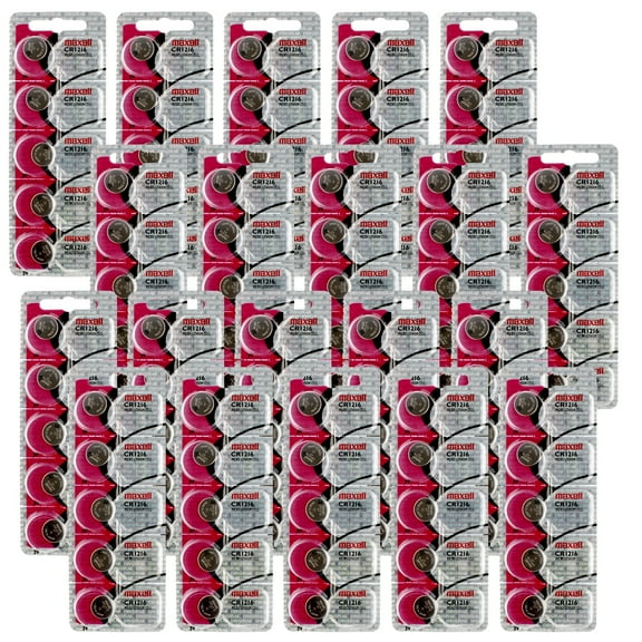 20x 5pc Maxell 3V Lithium Coin Cell CR1216 Replaces DL1216, ECR1216, BR1216