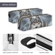thumbnail image 4 of Easygdp Majestic Snowy Wolf para Estuche de Lápices de Cuero, Estuche de Papelería de Cuero, Estuche de Gran Capacidad con Cremallera, 4 of 7