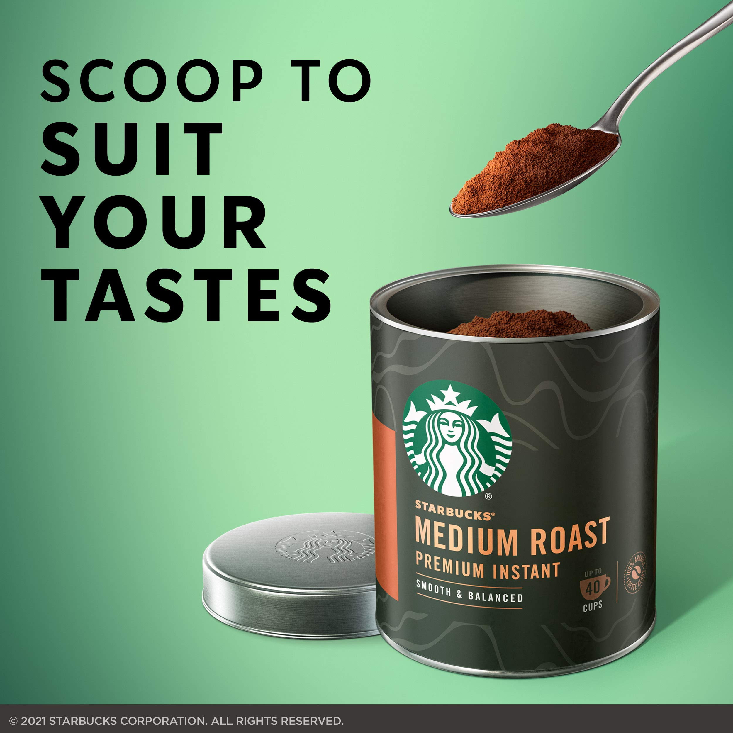 Starbucks Medium Roast Premium Instant Coffee Tin, 3.17 oz (Pack