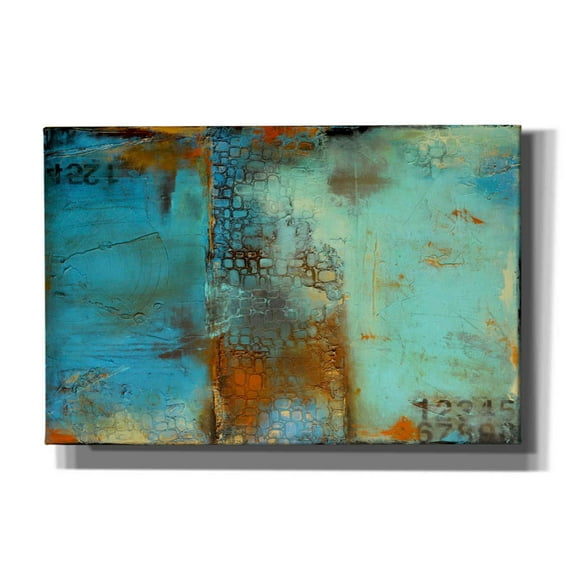 Epic Graffiti 'Deja Blue' by Erin Ashley, Canvas Wall Art, 60"x40"