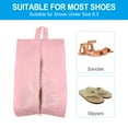 thumbnail image 4 of Uxcell Waterproof Shoes Bags, Travel Storage Bag Shoes Organizer with Zipper, 3 Pack Pink, 4 of 6