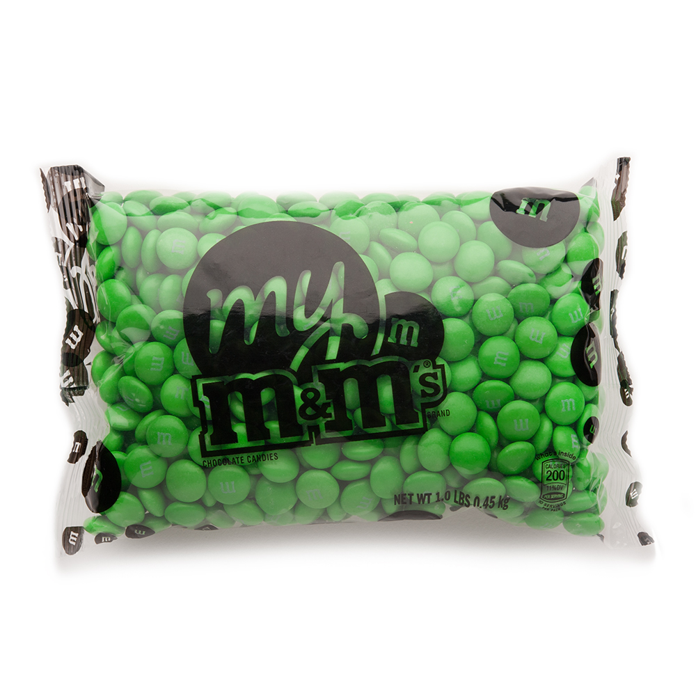 Green M&M'S® Bulk Candy Bag (1lb)