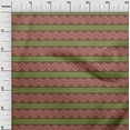thumbnail image 2 of oneOone Silk Tabby Fabric Floral & Chevron Block Printed Craft Fabric BTY 42 Inch Wide, 2 of 4