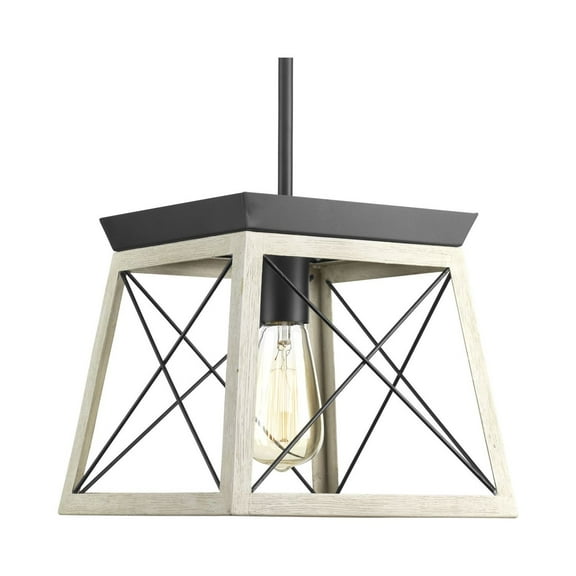 Briarwood Collection One-Light Graphite Coastal Mini-Pendant Light