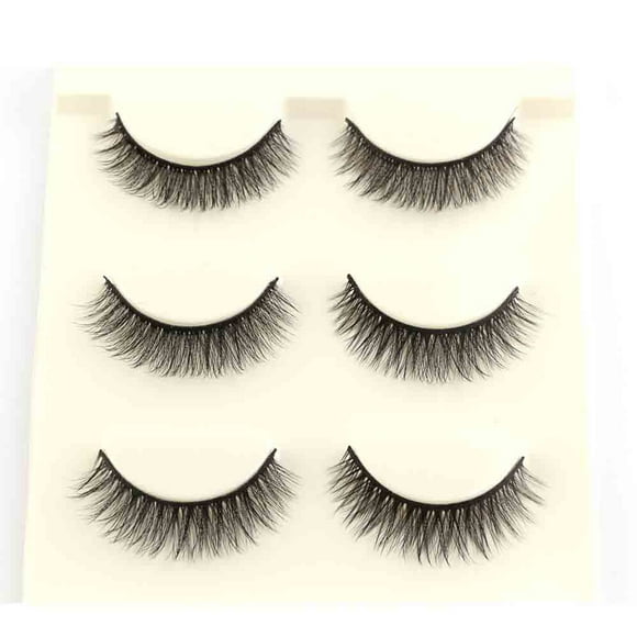TechWave 1 3D False Lashes Strip Eyelashes Long Natural Party Doll 10 Brushes Lashes Pack Cat Eye Eyes Lashes Holder Street Lashes 30 Lashes for 20 Eyelash Lift And Tint Strip Lashes Packages False