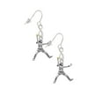 thumbnail image 3 of Delight Jewelry Silvertone Large Softball Pitcher Silver tone Infinity French Earrings, 3 of 4