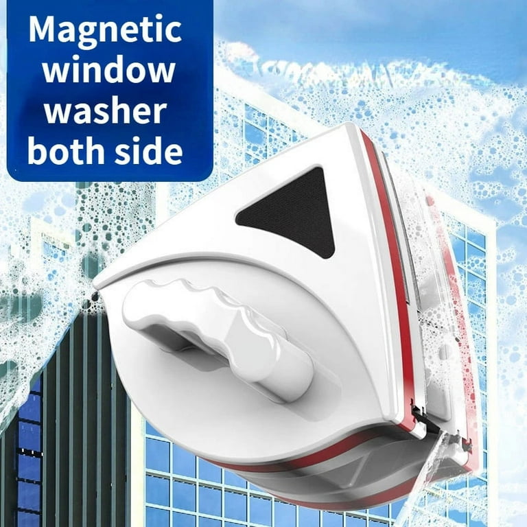 Glass Magnetic Window Cleaner Squeegee Cleaning Tool Kitchen Bathroom Mirror  Rubber Wiper Hanger Hook Rack with Wall Hanger - AliExpress