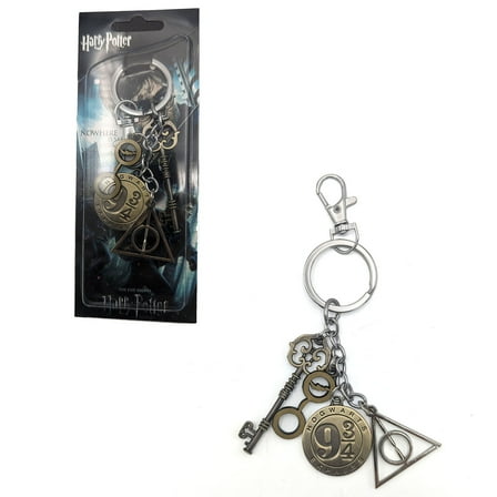 Symbol Key Glasses & Sign - Harry Potter 1" Keychain 4 pc. Pendant