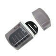 thumbnail image 3 of Unique Bargains 1 Pc Soap Dish Portable Drain Soap Holder for Bathroom Black, 3 of 6