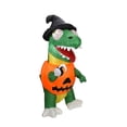 thumbnail image 1 of 6ft Halloween Inflatable Green Dinosaur Pumpkin Body, Inflatable Halloween Dinosaur Balloon, Yard Decoration(EU Plug), 1 of 4
