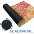 thumbnail image 6 of Long Mouse Pads for Desk,Orange Floral and Petal Pattern Desk Mats on Top Of Desks, Desk Mouse Pad Extra Large with 3mm Non-Slip Base and Stitched Edge for Gaming,Office,Work,Home 31.5"x11.8", 6 of 6