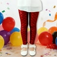 thumbnail image 2 of Carnival Girls Sequin Leggings Sparkly Scale Pattern Fitted Dance Tights Kids Performance Party Clothes, 2 of 3
