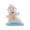 D, variant on Ceramic Snowman Figurine Decorative Collectible Ornament for Holiday Winter Home Office Desk Display Gift
