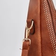 thumbnail image 5 of Faraee Womens Crescent Tote Bag Underarm Leather Shoulder Purse Tassel Crossbody Top Handle Handbag for Travel Shopping Casual Brown, 5 of 8