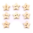 thumbnail image 4 of Clearance Handmade buttons under $6,100Pcs Star Shape 2 Holes Wooden Buttons Painting Sewing Scrapbooking Decoration 2PC, 4 of 8