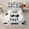 thumbnail image 2 of Homewish Kawaii Bowknot Ball Zipper Twin Comforter Sets with Fitted Sheet and 2 Pillowcases for Kids, Cartoon Billiards Zipper Bedding Set, Gray Reversible, 4pcs, 2 of 6