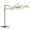 Beige, variant on Outsunny 8.5FT Offset Patio Umbrella 360° Rotation Cantilever Parasol Green