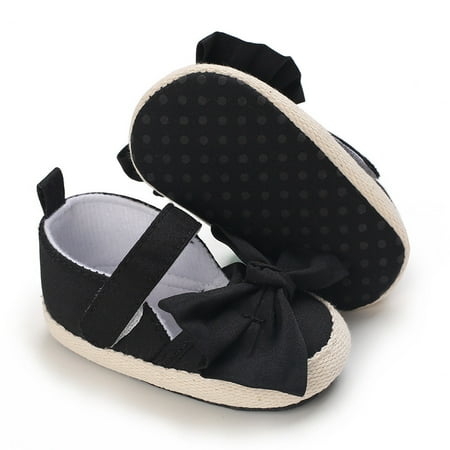 

Baby Bow Decor Mary Jane Flats Baby Soft Sole Princess Shoes