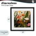thumbnail image 4 of Stupell Industries Eclectic Botanical Embrace in the Jungle Black Framed Print Under Glass, 13 x 13, by Lazar Studio, 4 of 8