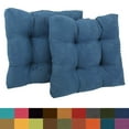 thumbnail image 2 of 19-inch Squared Microsuede Tufted Dining Chair Cushion (Set of Four) - Mojito Lime, 2 of 5